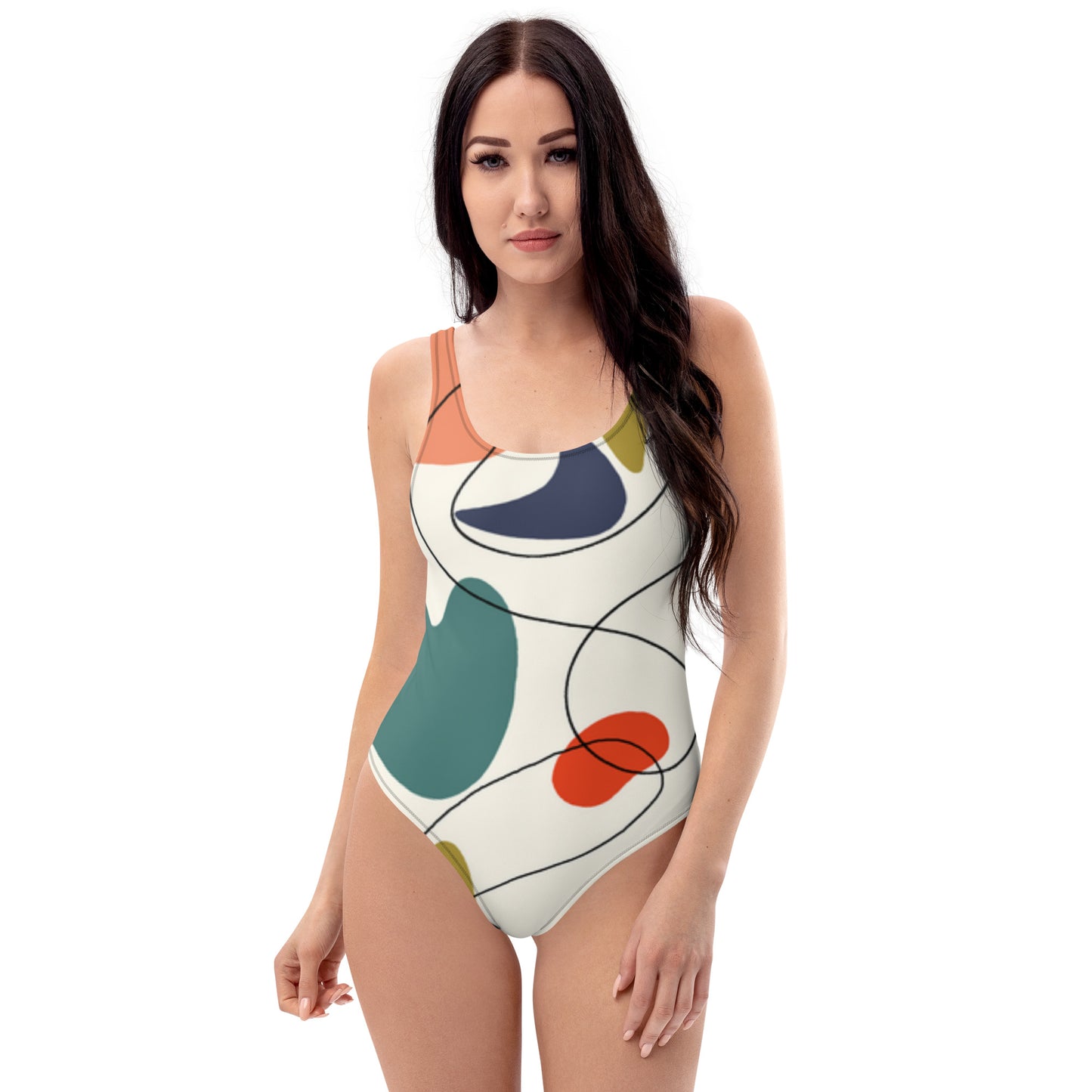 One-Piece Swimsuit - modern pattern