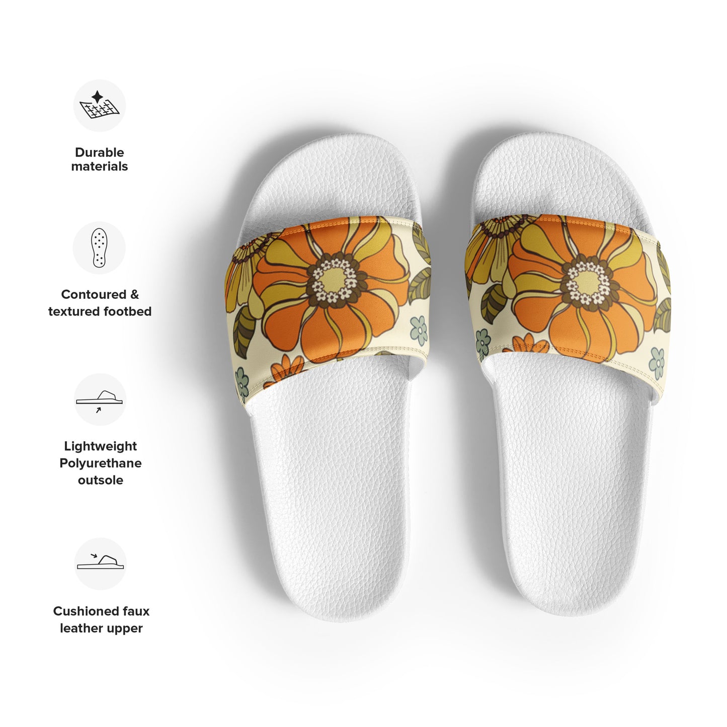 Women's slides - Sunflower