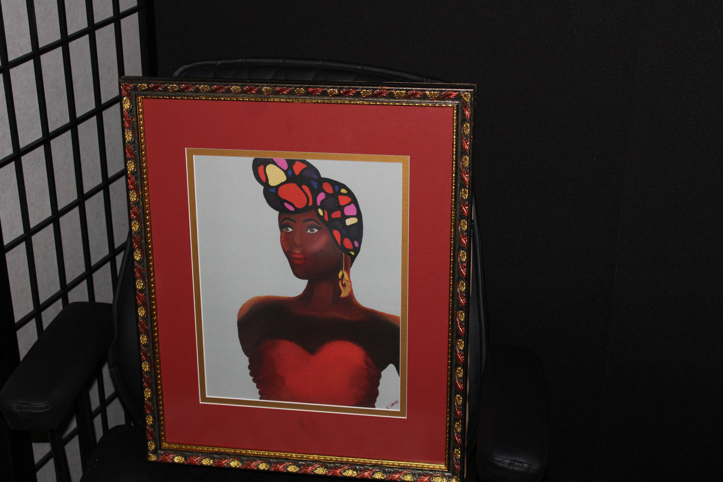 "Enchanting Grace: A Tapestry of Sankofa Splendor" - Limited Release Include Frame