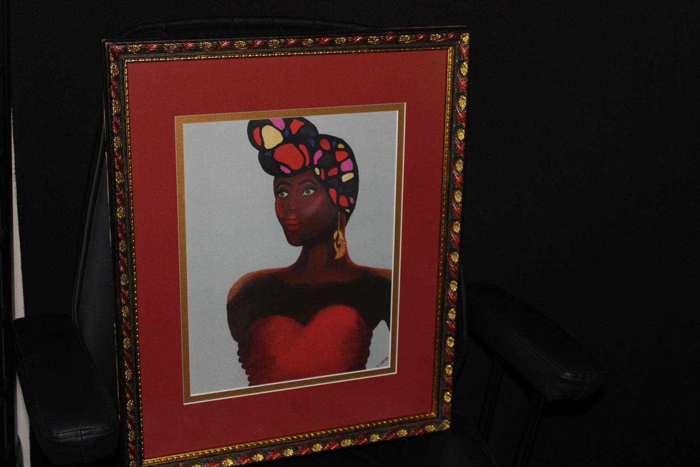 "Enchanting Grace: A Tapestry of Sankofa Splendor" - Limited Release Include Frame