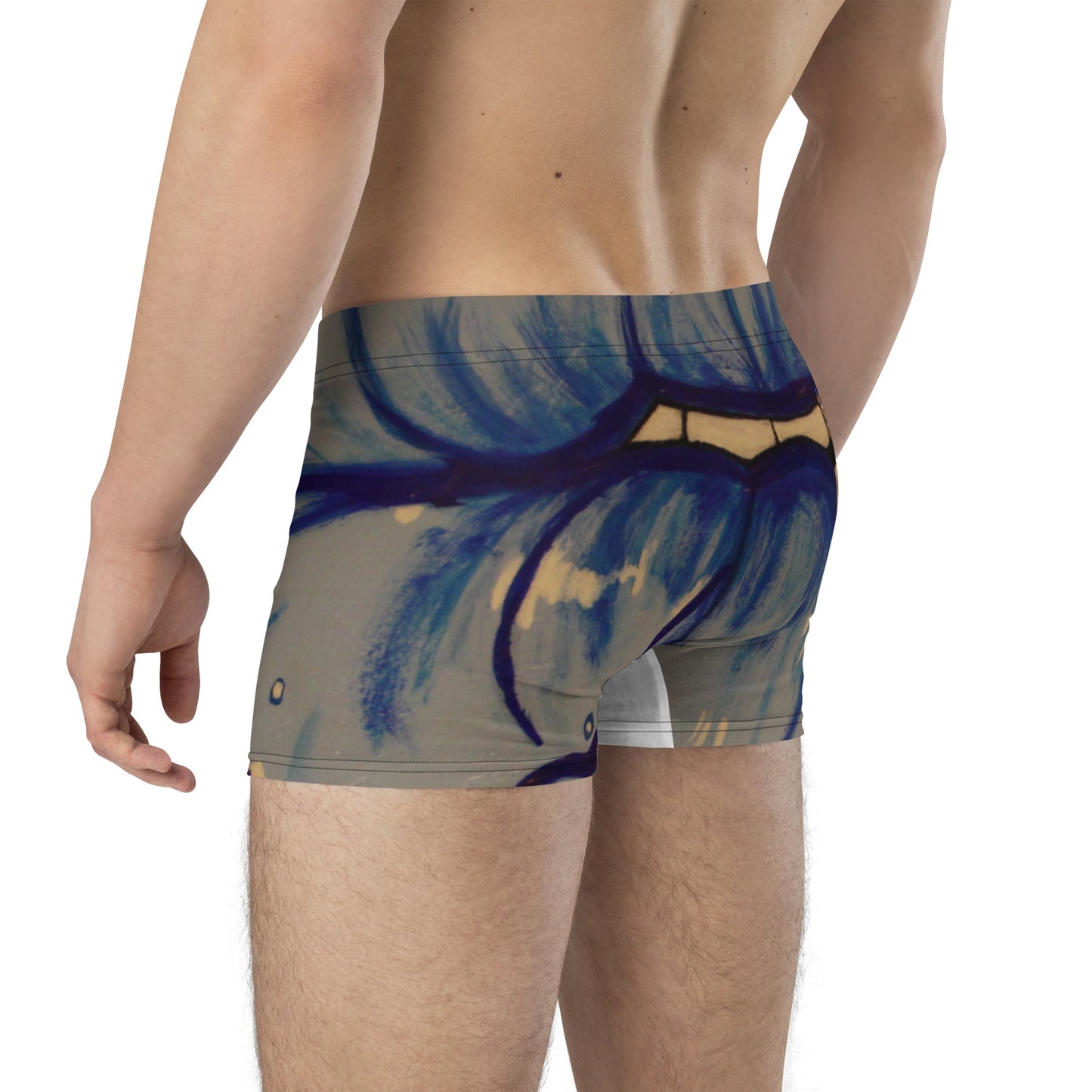 Blue drip Lips Boxer Briefs