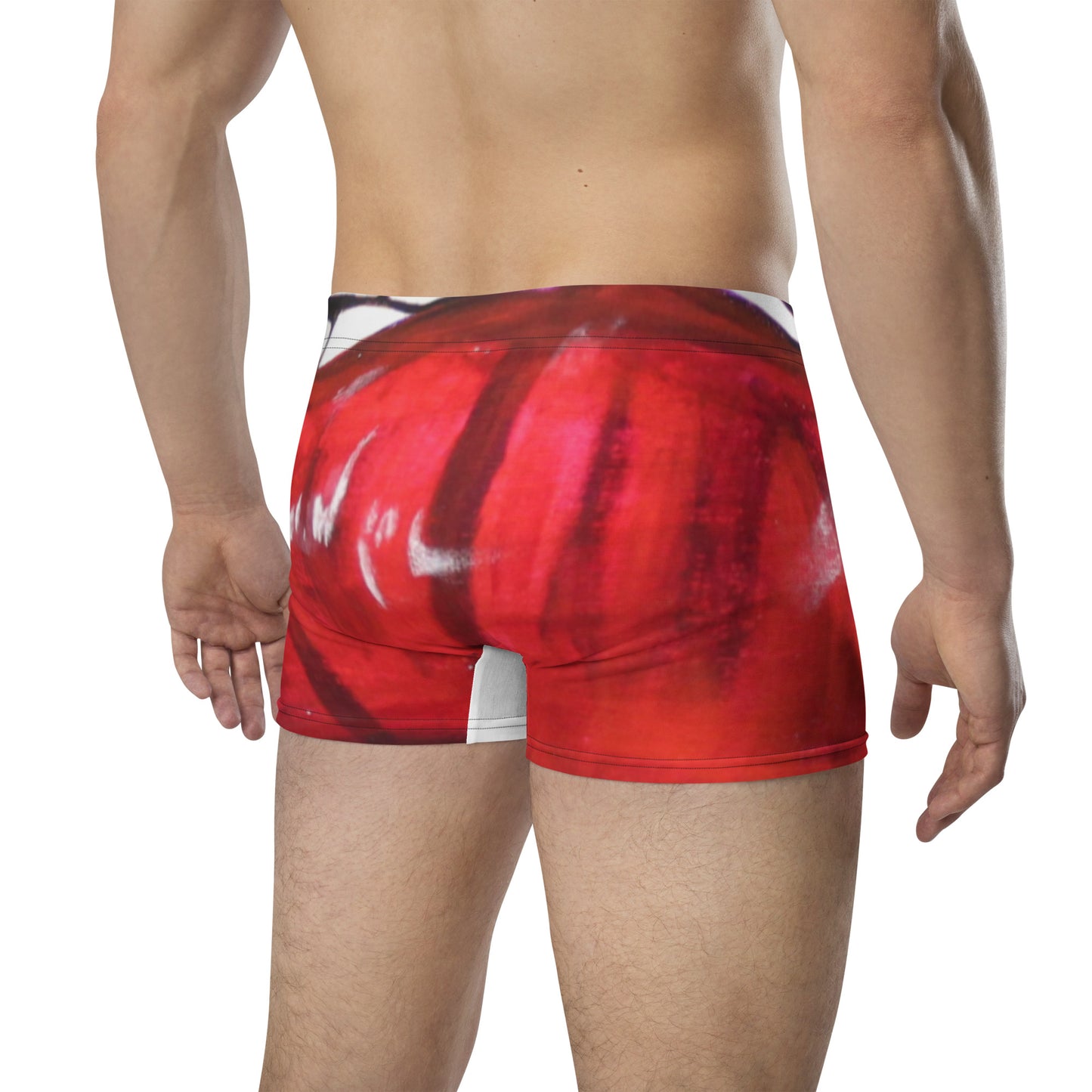 Red bit Lips drip Boxer Briefs