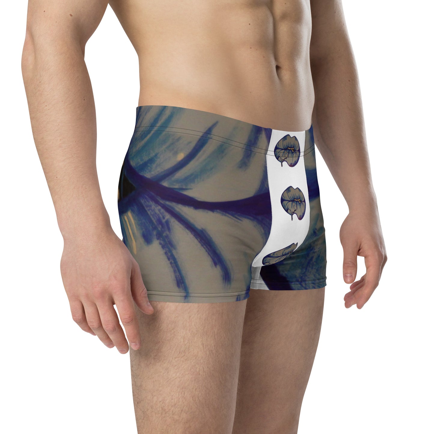 Blue drip Lips Boxer Briefs