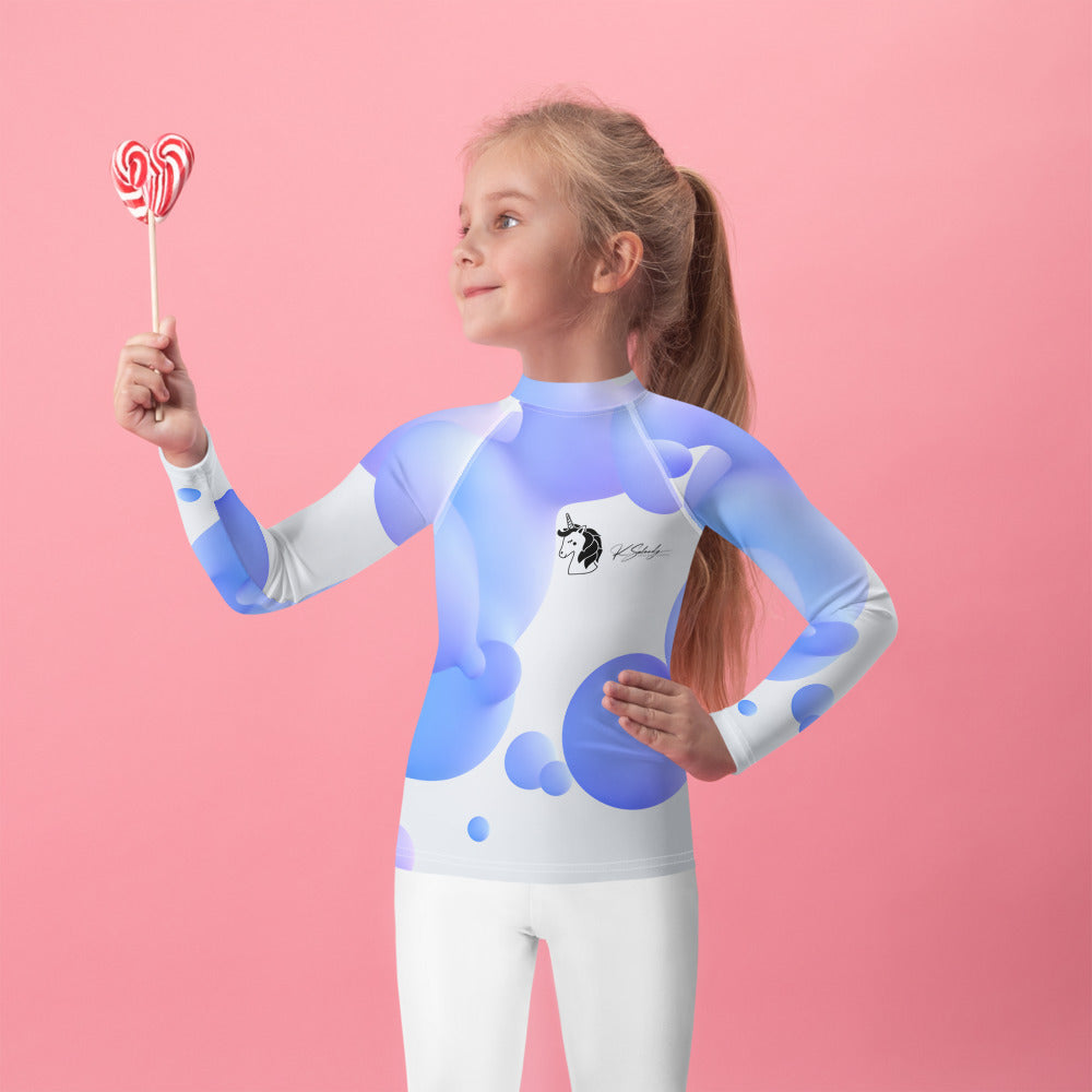 Blue Unicorn - Kids Rash Guard