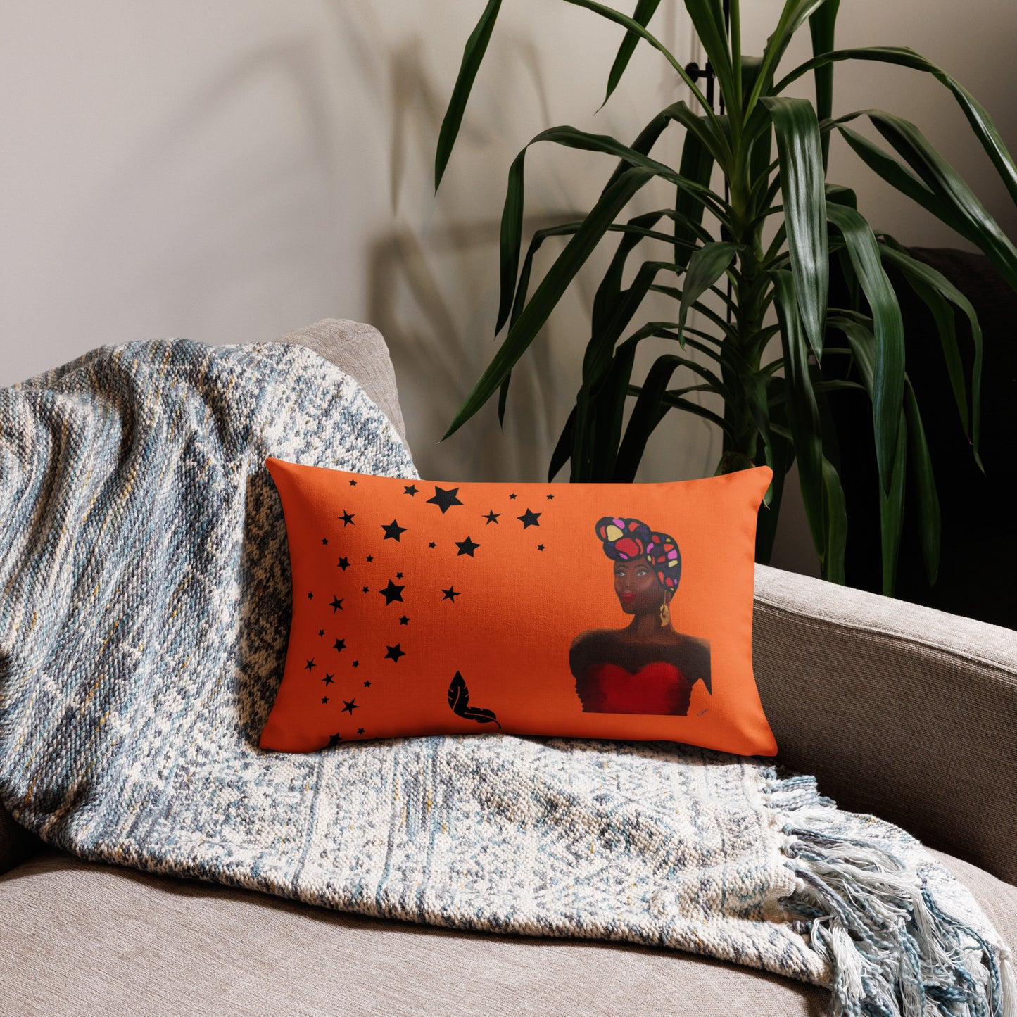 Premium Pillow - Sankofa Lady