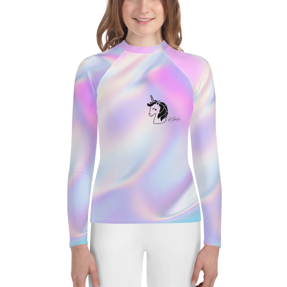 Pink Unicorn - Youth Rash Guard