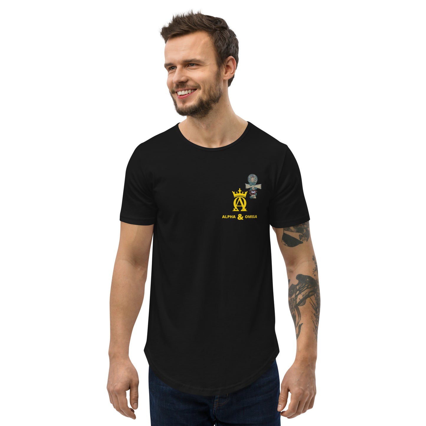 Ankh - Men's Curved Hem T-Shirt