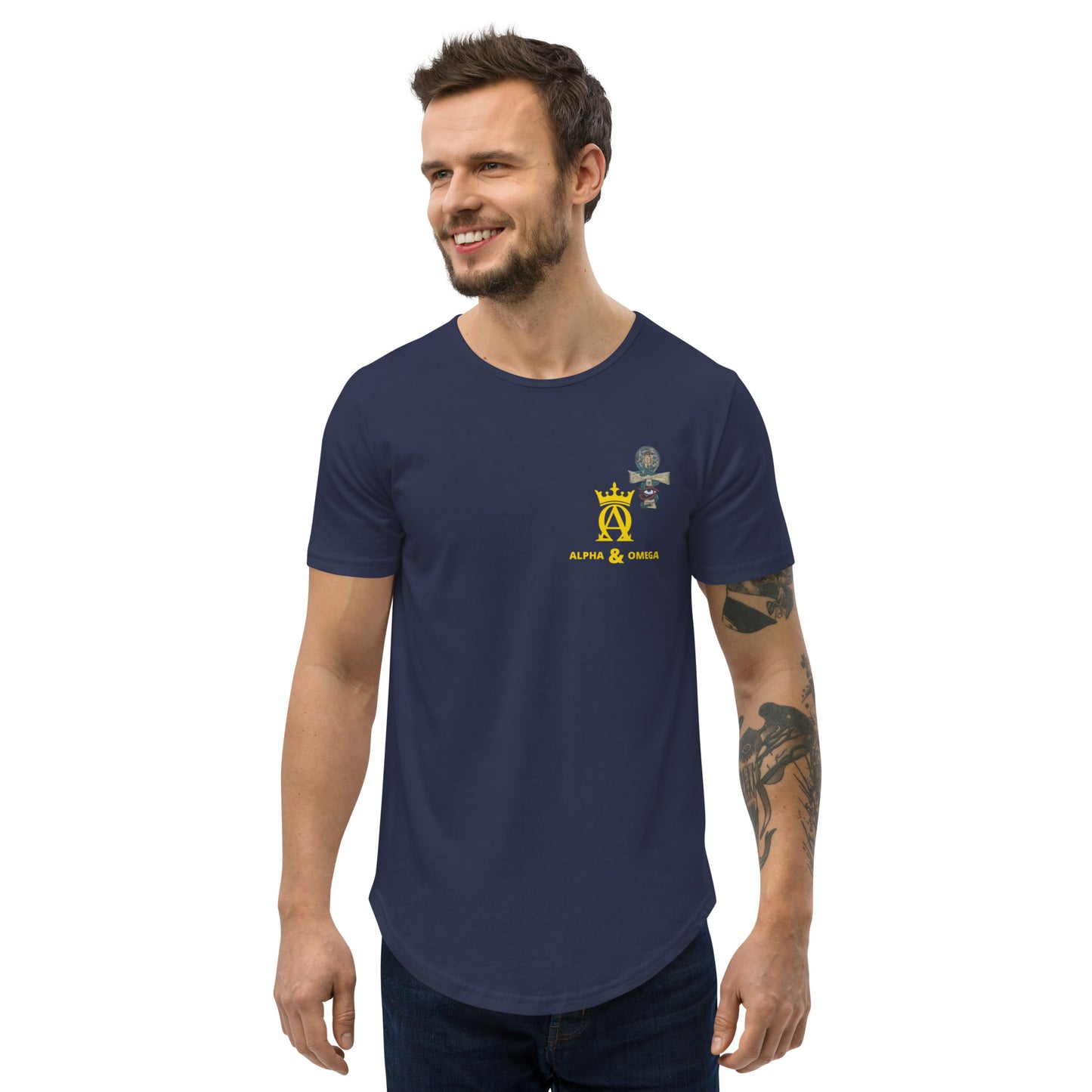 Ankh - Men's Curved Hem T-Shirt