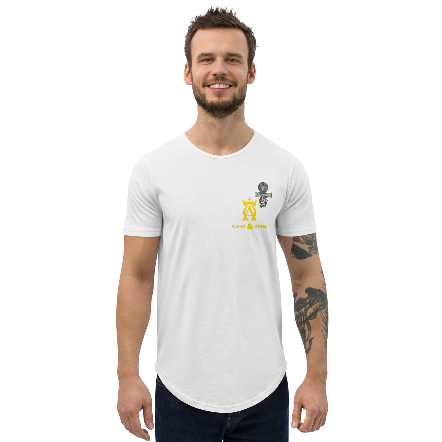 Ankh - Men's Curved Hem T-Shirt