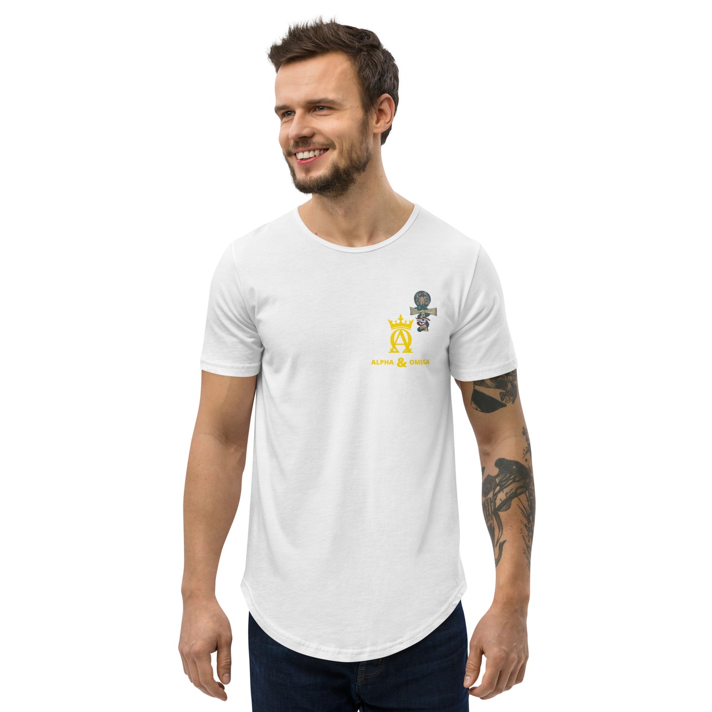 Ankh - Men's Curved Hem T-Shirt