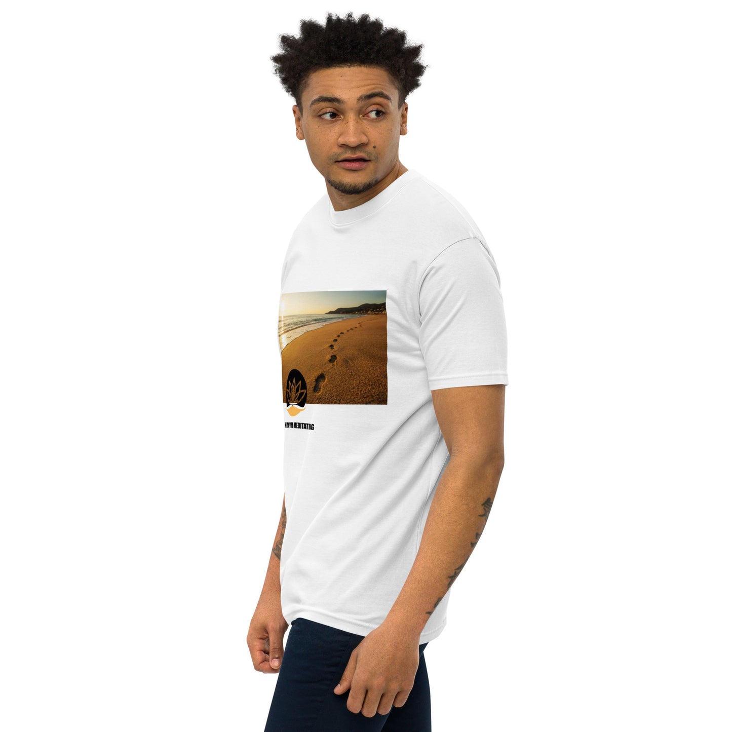 Men’s premium heavyweight tee - Meditation