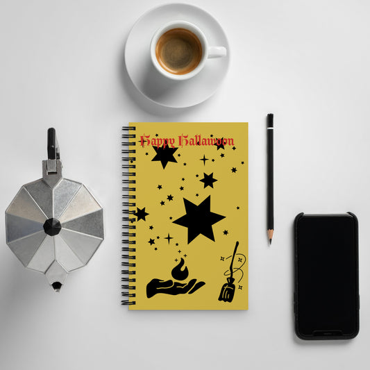 Yellow Magical Spiral notebook