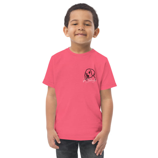 Puppy-eyes Toddler jersey t-shirt