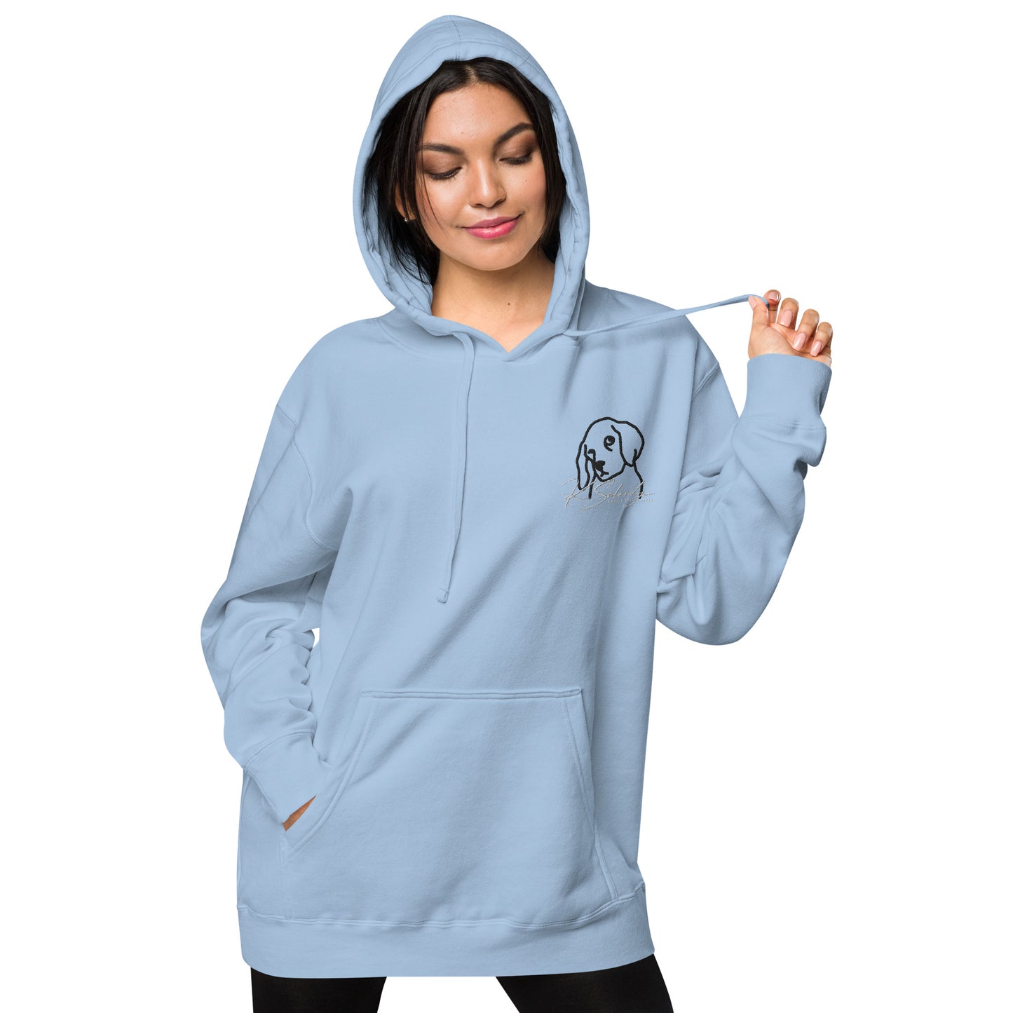 Puppy-eyes Unisex pigment-dyed hoodie