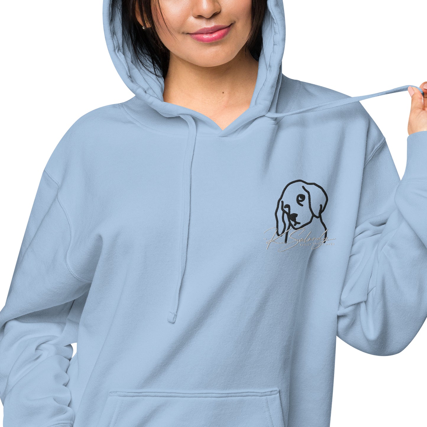 Puppy-eyes Unisex pigment-dyed hoodie