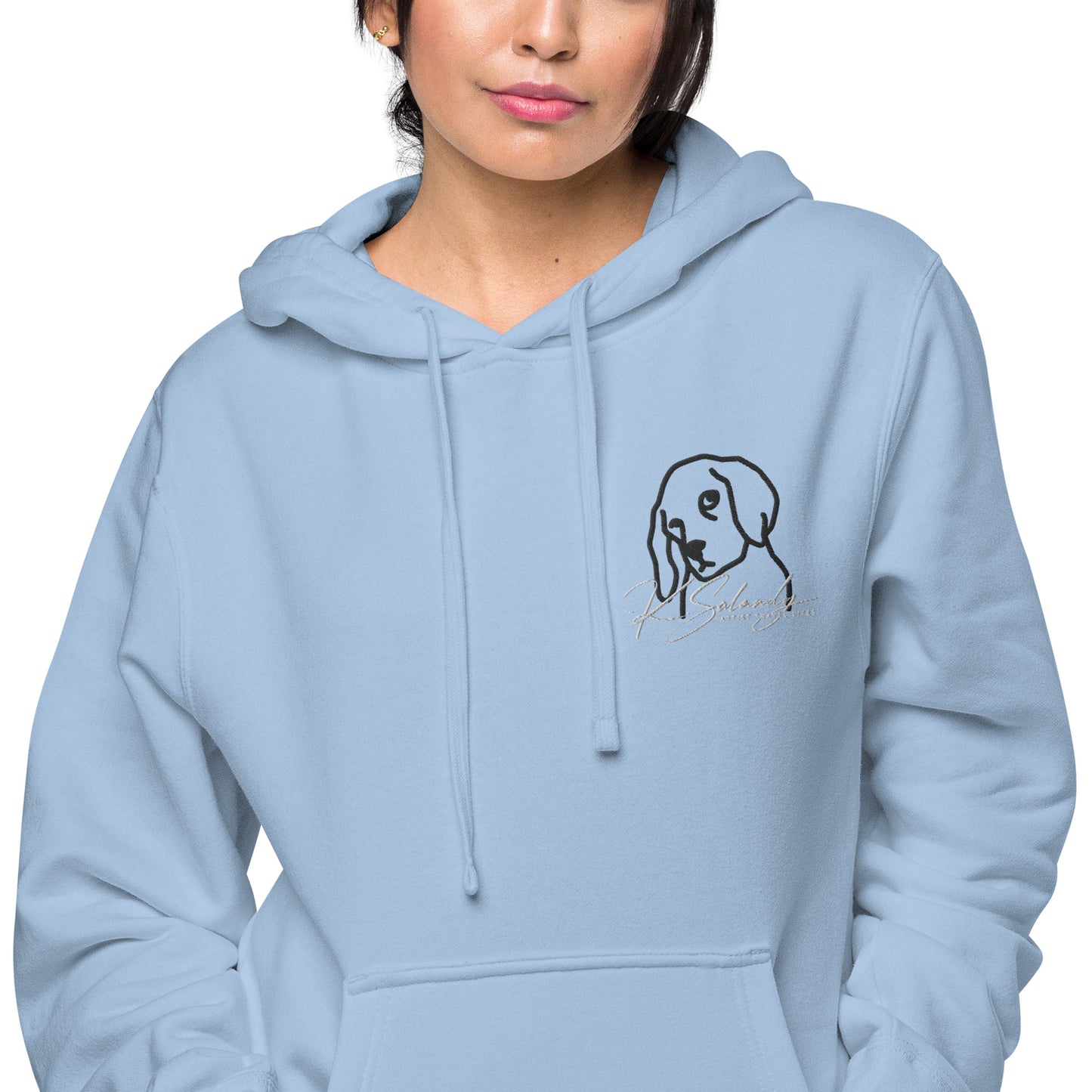 Puppy-eyes Unisex pigment-dyed hoodie