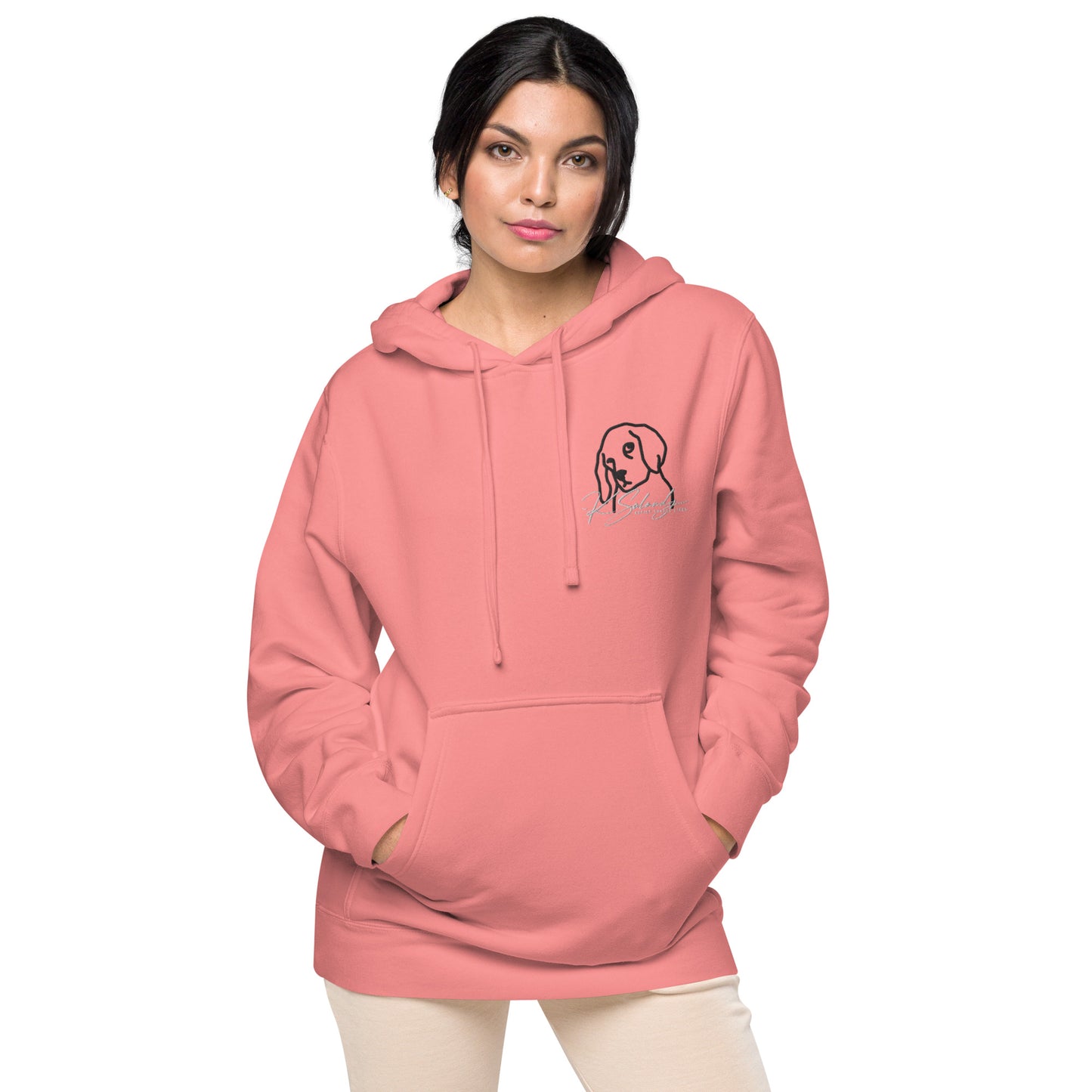 Puppy-eyes Unisex pigment-dyed hoodie