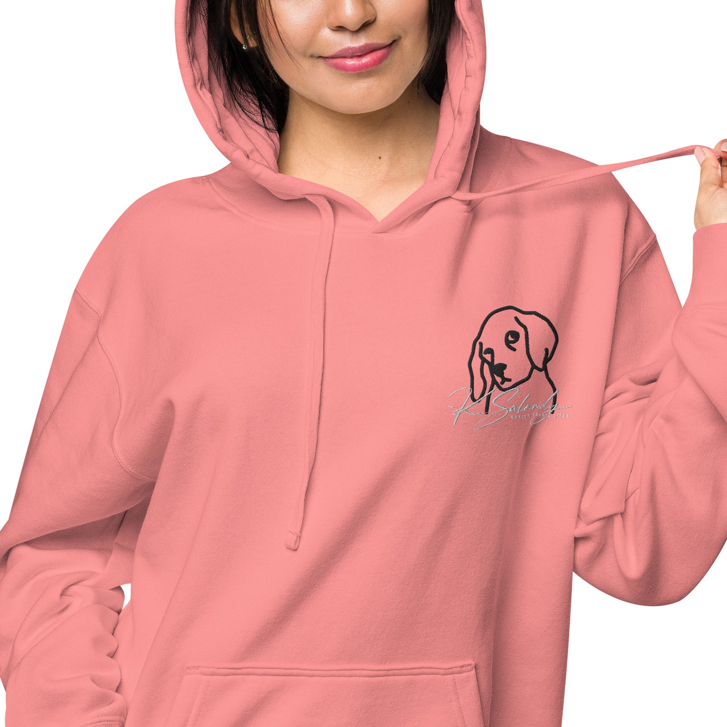 Puppy-eyes Unisex pigment-dyed hoodie