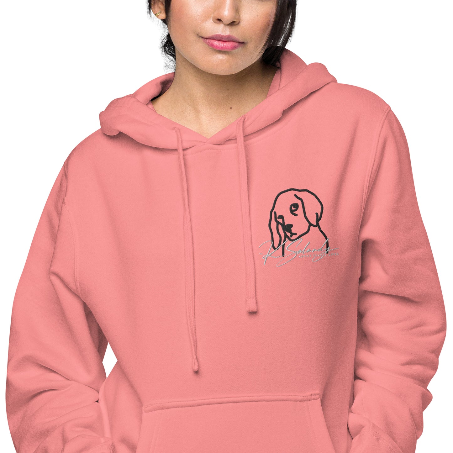 Puppy-eyes Unisex pigment-dyed hoodie