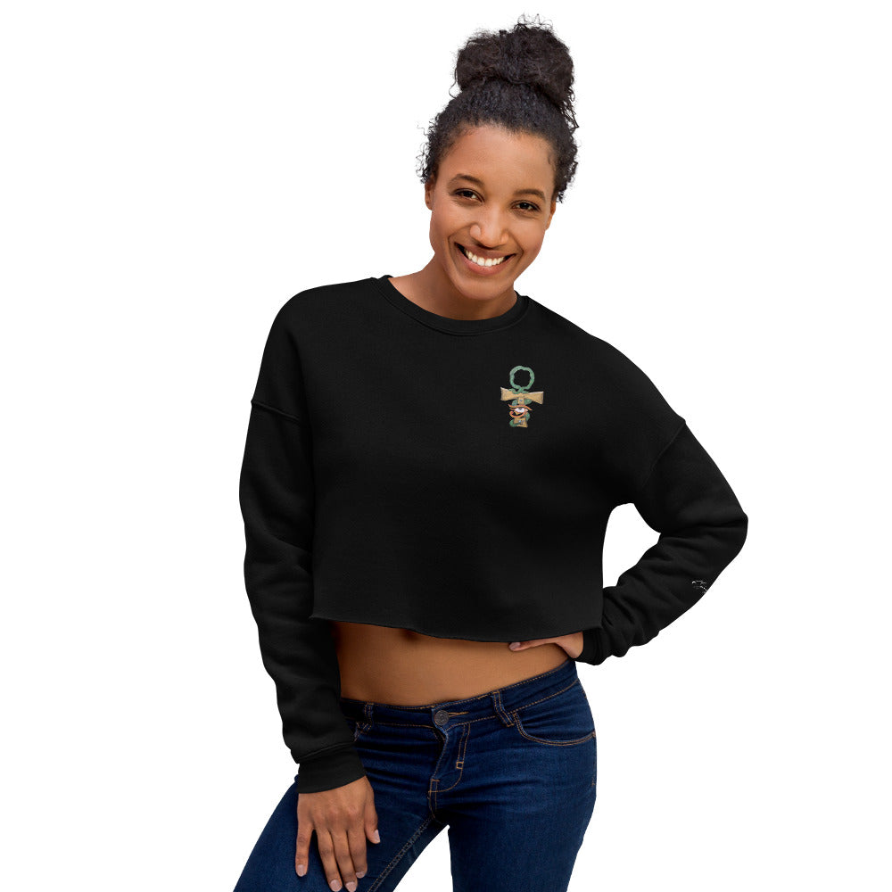 Ankh-Crop Sweatshirt