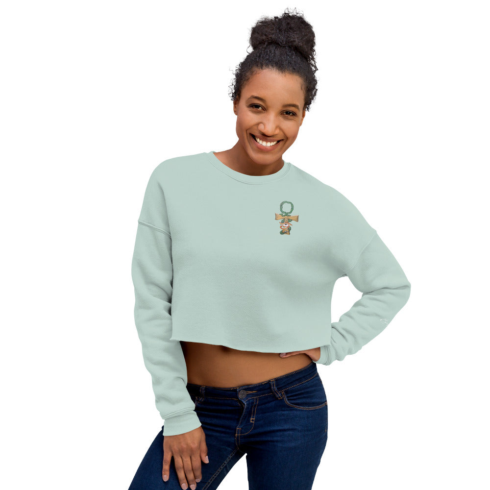 Ankh-Crop Sweatshirt