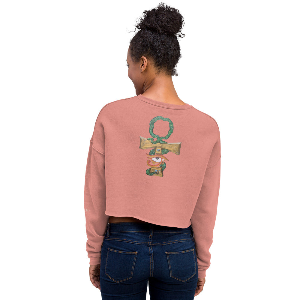 Ankh-Crop Sweatshirt