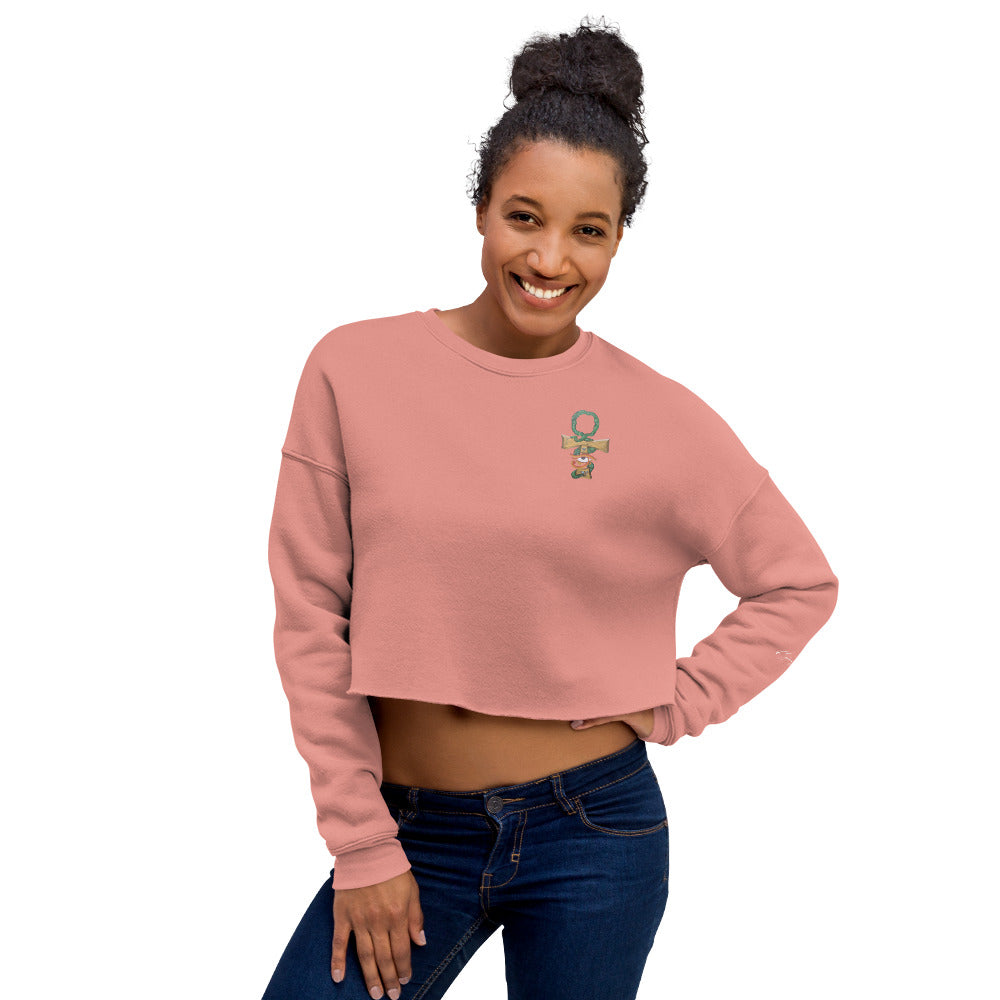 Ankh-Crop Sweatshirt